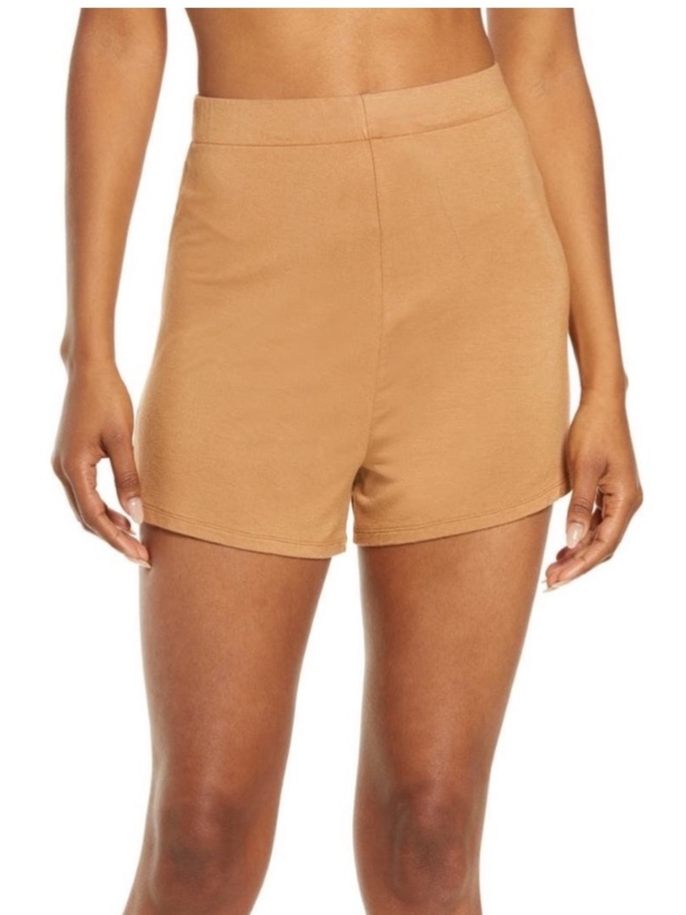 Skims women’s sleep shorts size medium camel